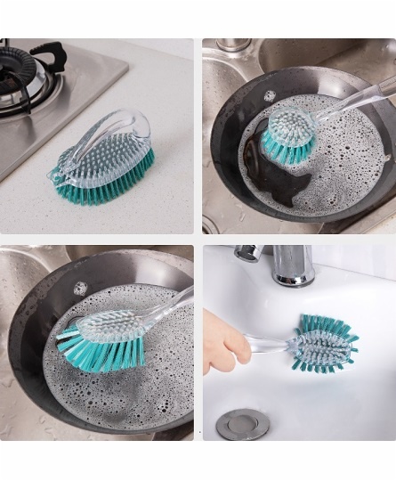 Dish Brush Set, Sourcing Pad and Microfiber Towel Cleaning Products (FT-06+Brush set)