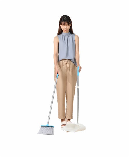 Upright Stand Broom & Dustpan Set with Teeth Brush(JX-08)